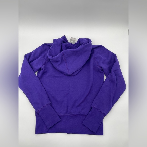 Nike Sportswear Hoodie Womens Medium Purple Swoosh Full Zip Hooded Sweatshirt - Picture 4 of 9